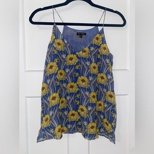 Massimo Dutti mulberry silk floral top